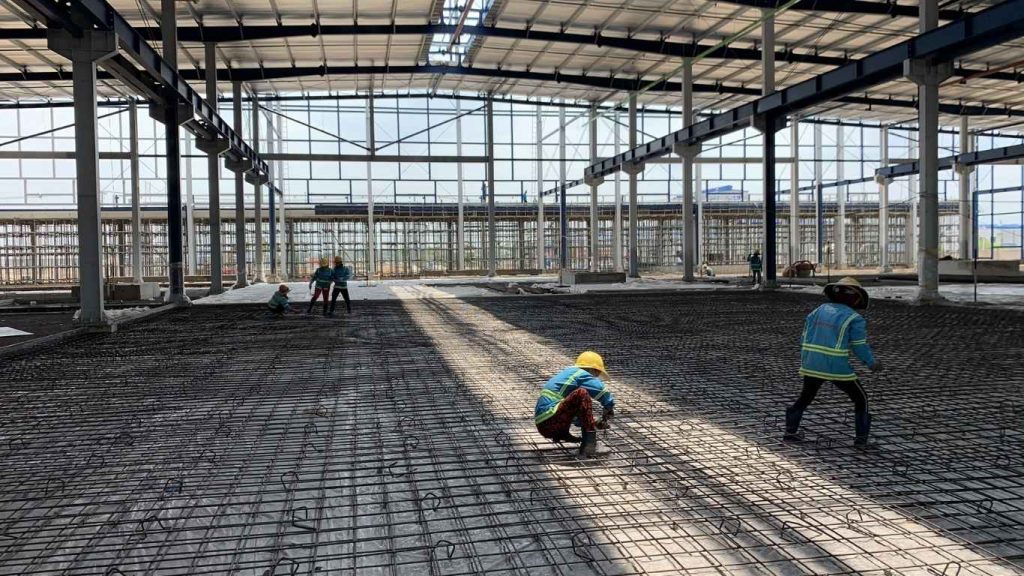 Quy trình thi công trải lưới thép hàn